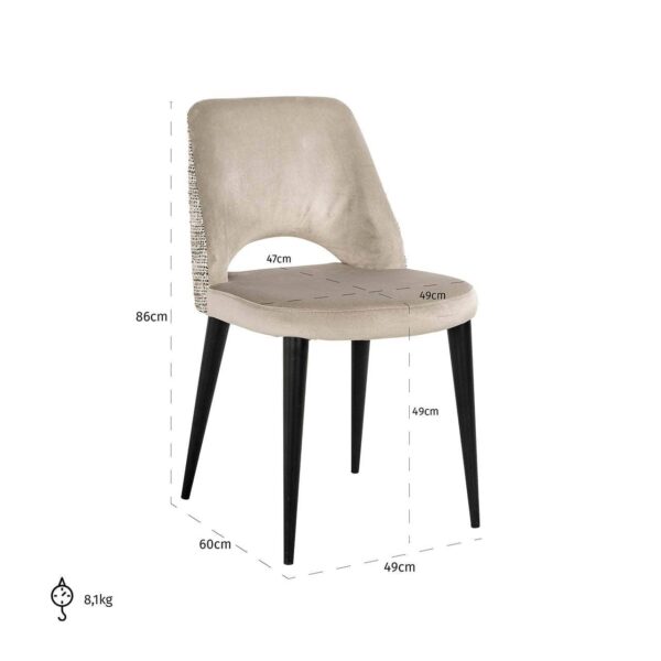 Tabitha Dining Chair - Nature - Image 9