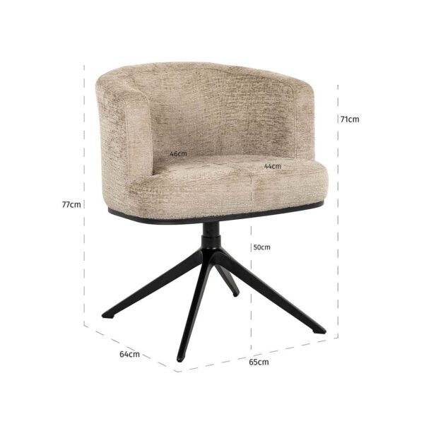Bonasis Modern Dining Chair – Upholstered Accent Chair for Dining Room - Image 8