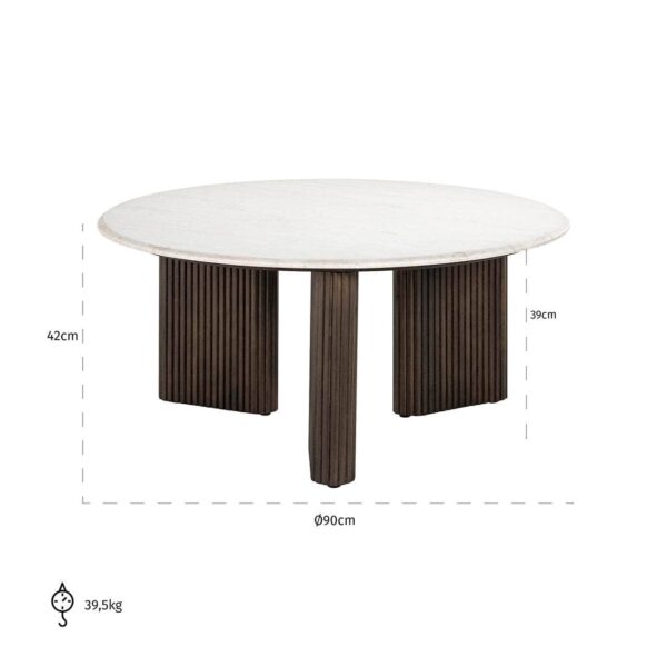Bonasis Modern Wood Coffee Table – Sleek Center Table for Living Room - Image 4