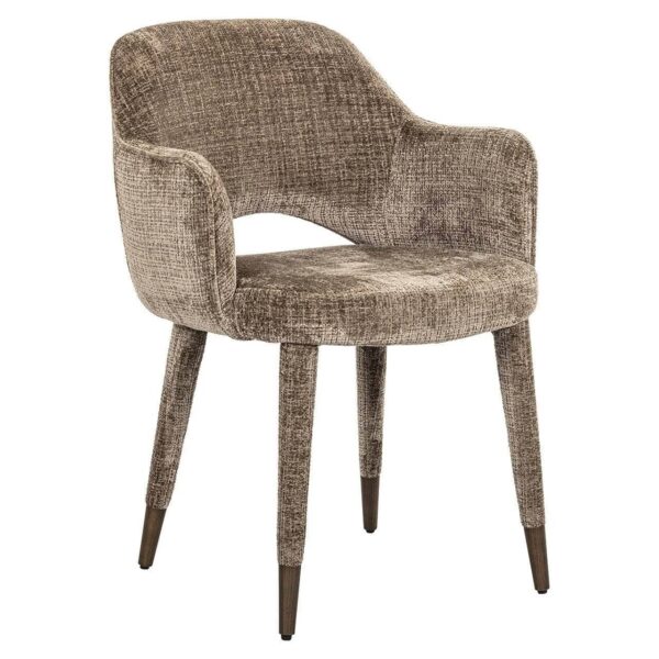 Bonasis Stone Upholstered Dining Chair – Elegant Modern Seating - Image 2