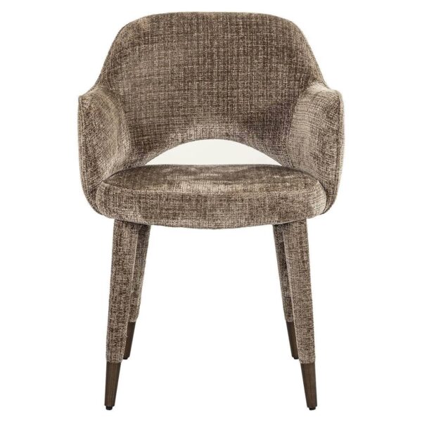 Bonasis Stone Upholstered Dining Chair – Elegant Modern Seating - Image 3