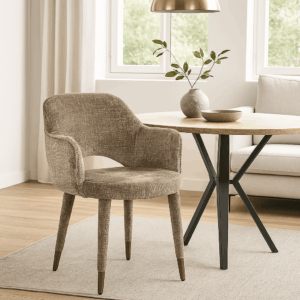 Bonasis Stone Upholstered Dining Chair – Elegant Modern Seating