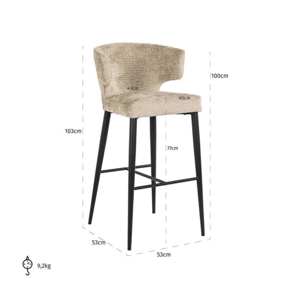 Bonasis Desert Barstool – Modern Counter & Bar Seating - Image 5