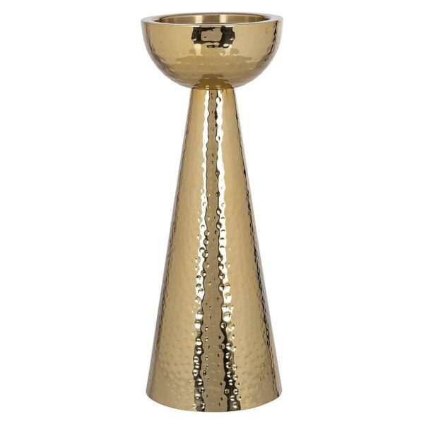 Bonasis Small Gold Candle Holder – Elegant Decorative Accent - Image 2