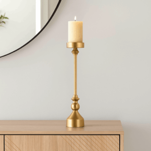 Bonasis Large Gold Candle Holder – Elegant Statement Accent