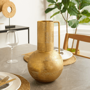 Bonasis Small Gold Vase – Elegant Metallic Home Accent