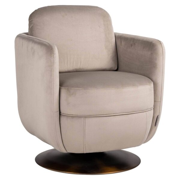 Turner Swivel Lounge Chair - Khaki - Image 2